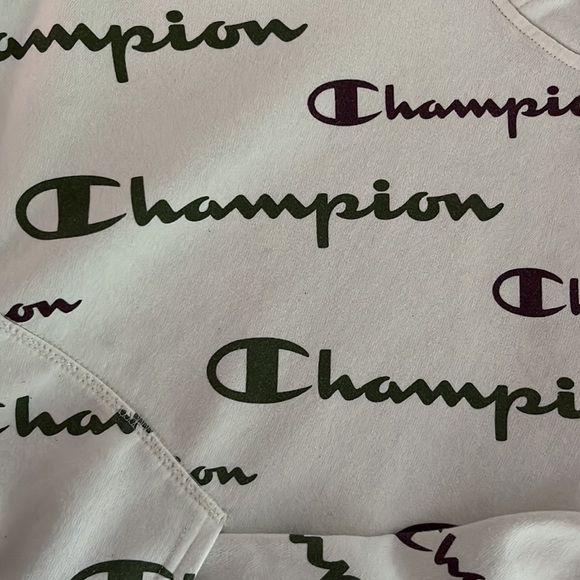 Youth Champion Hoodie Sweatshirt white Pullover Size L-Allover Graphics - Picture 2 of 10